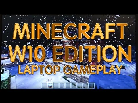 Minecraft Windows 10 Edition gameplay on Lenovo Ideapad 