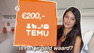 super grote TEMU shoplog! €200 voor 46 items..