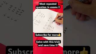 Most repeated question !!Save for later !!! #cbse #algebra #maths tricks #education