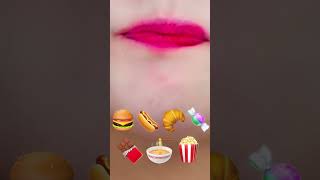 ASMR Eating Emojis Food Challenge Mukbang????Thử thách ăn uống biểu tượng cảm xúc asmr shorts