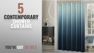 Top 10 Contemporary Shower Curtains [2018]: DS BATH Ombre Shower Curtain,Popular Shower