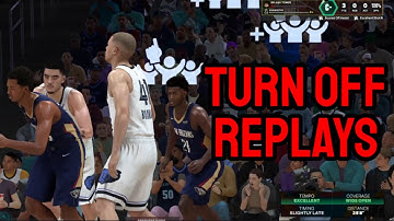 NBA 2K26 - Herhalingen in games uitschakelen