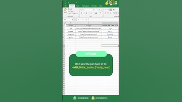 How to insert HYPERLINK in Excel in seconds? #hyperlink #excel #tips #tutorials #shorts #short