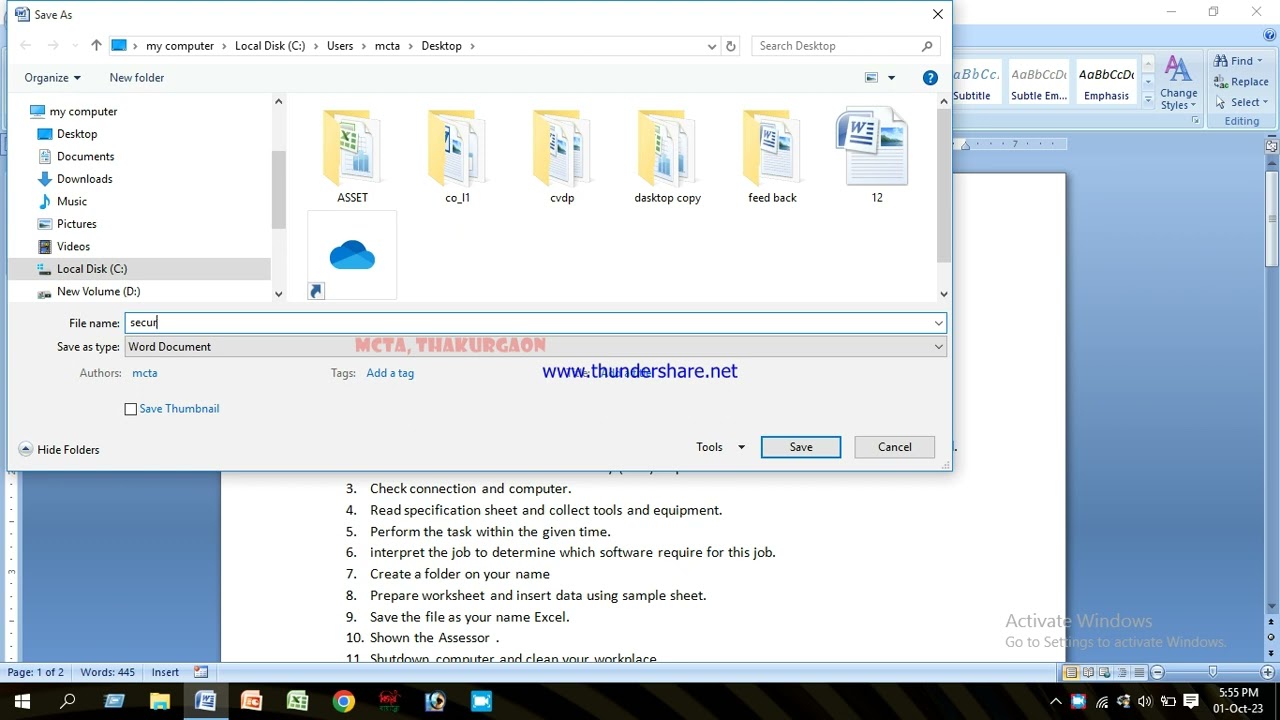 How to save a word File with Password. Minal Computer Training Academy, @mcta-23 minal academy.