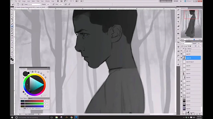 Digital Painting Timelapse by Miranda Meeks