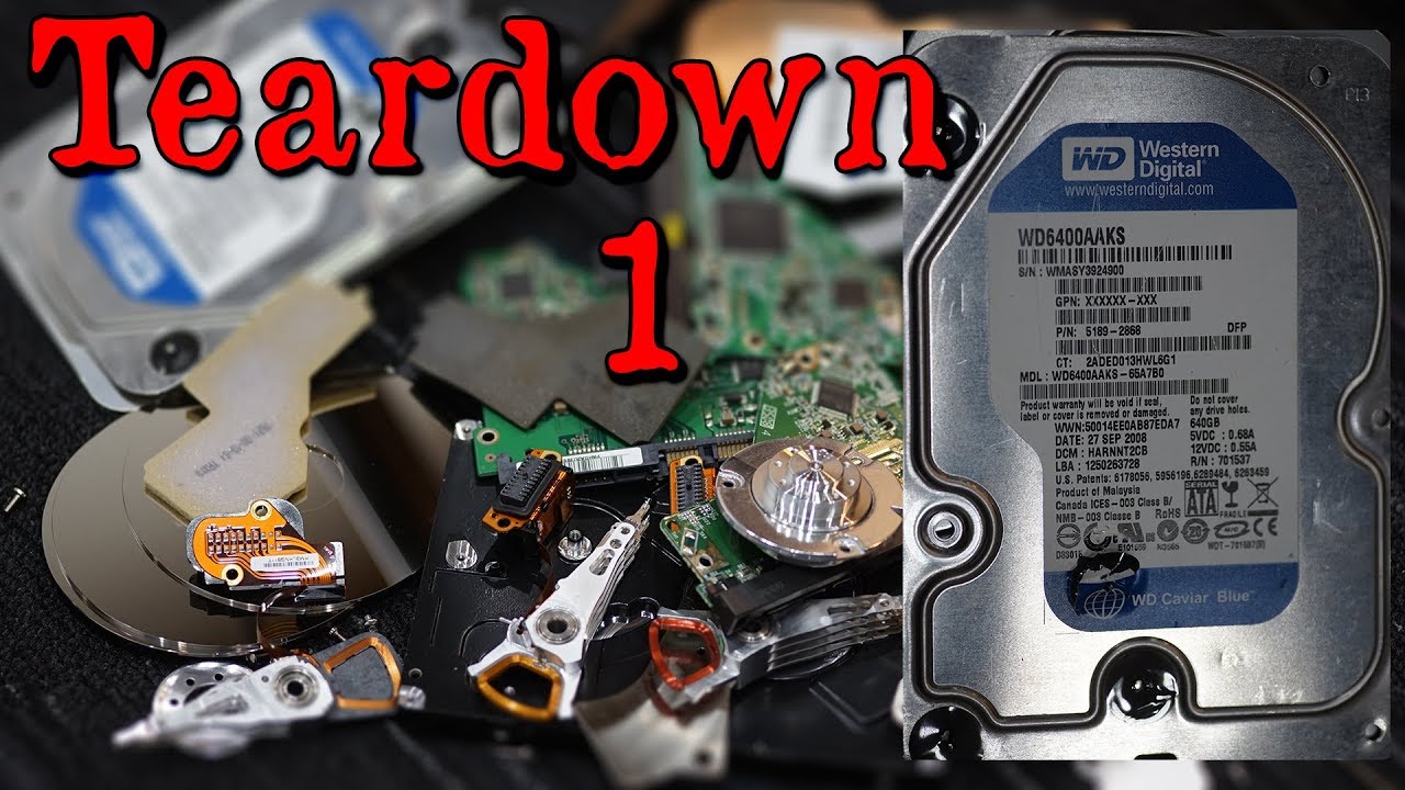 Hard Drive Teardown Comparison Part 1 Western Digital 640 GB Caviar