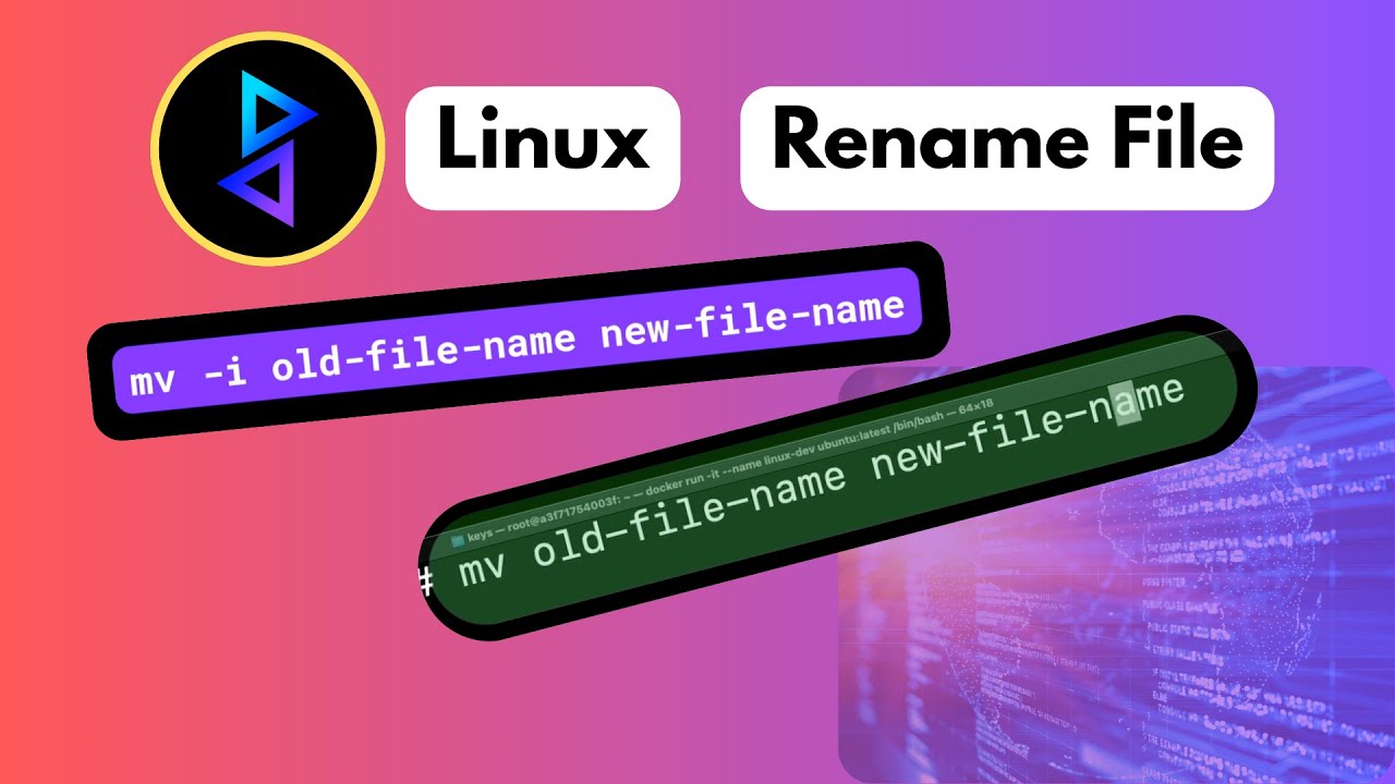 How to Rename a File in Linux | mv Command Explained for Beginners ...
