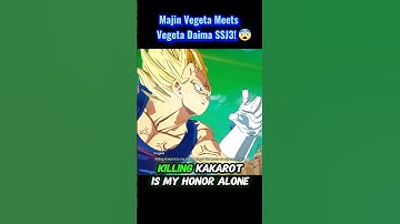 Majin Vegeta Meets Vegeta Daima SSJ3!😨 #sparkingzero #crashout #knockout