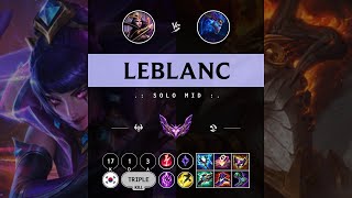 LeBlanc Mid vs Aurelion Sol - KR Master Patch 14.9