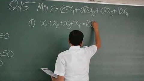 27 CA Final QT Linear Programming