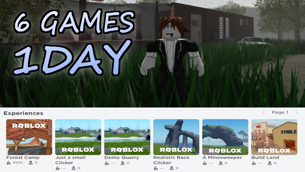 I made 6 Roblox games in 1 day