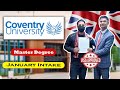 Coventry University // Visa Approved // January Intake 