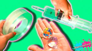 Haciendo más burbujas y pelotitas con cinta Nano Tape - Supermanualidades