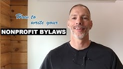 How to Write your Nonprofit Bylaws 