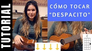 Video thumbnail of "cómo tocar DESPACITO en ukelele tutorial COMPLETO acordes fácil LUIS FONSI"