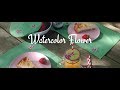 Watercolor Flower Picknick Set - Freebie Stickdatei