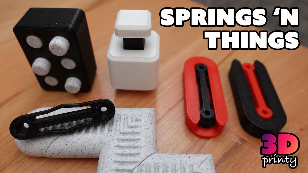 Beregn kone medley 3D Printed Springs 'n Things - YouTube