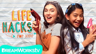 Say hello to expert life hacker, gillian, on this very special episode
of hacks for kids. as sunny prepares her next big hackventure gillian
is here...