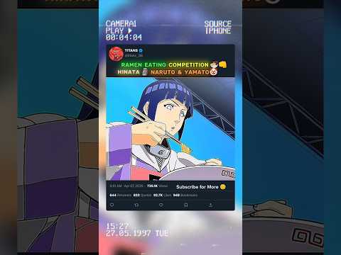 RAMEN EATING COMPETITION HINATA NARUTO YAMATO Shorts Anime Naruto