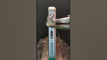 Cleaning Iphone Aux Port With Hot Glue #satisfying #asmr #cleaning
