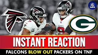 🚨Falcons-Packers Instant Reaction🚨Michael Penix, Bijan Robinson & Drake London DOMINATE Green Bay
