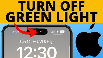 How to Turn Off Green Light on iPhone