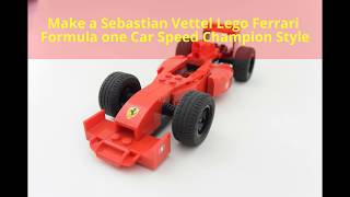 ... how to make a sebastian vettel lego ferrari formula one (f1) car
speed champions style!