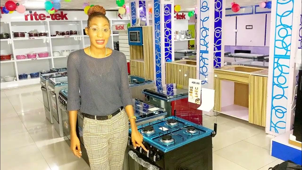 How To Operate Bruhm Gas Cooker With 4 Burners and Oven section YouTube