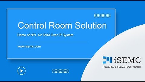 The best control room solution in 2021-AV Over IP