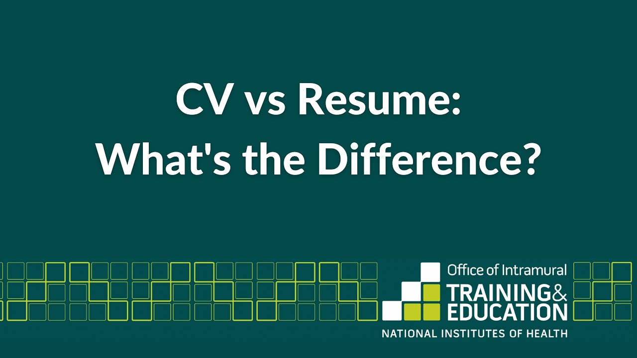 Resume difference cv