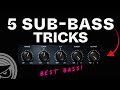 Top 5 mastering tricks for amazing sub bass