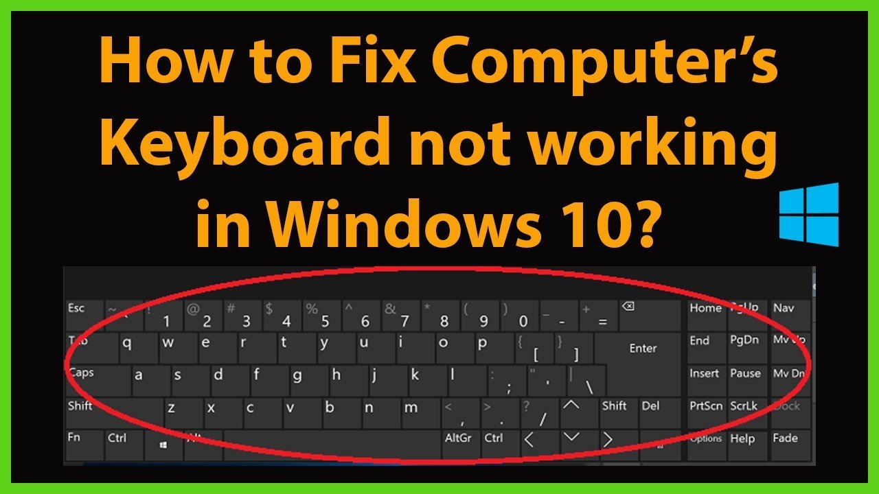 to Fix Keyboard not Working in Windows 10? - YouTube