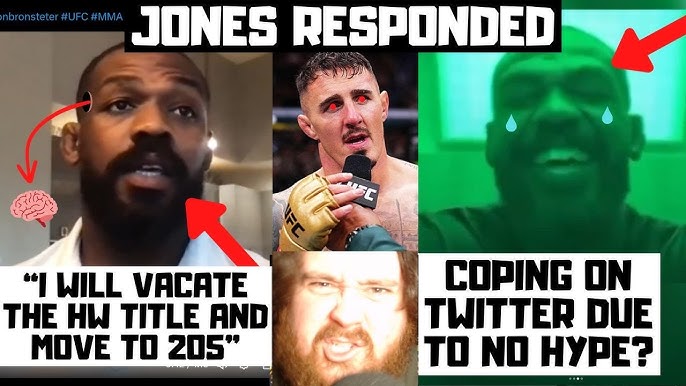 Jon Jones RESPONDED? "I Will Vacate My Title" DUCKING Aspinall Again &  PANICKING Before UFC 309