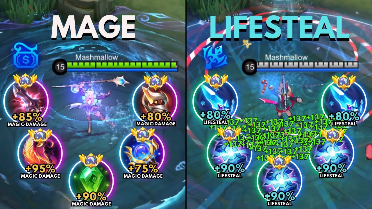Odette Mage Build vs Odette Lifesteal Build