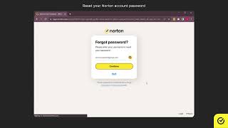 How to reset your Norton account password