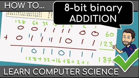 8-BIT BINARY ADDITION - Fundamentals of data representation in Computer Science