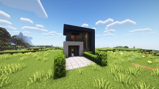 Smallest modern house in Minecraft  tutorial