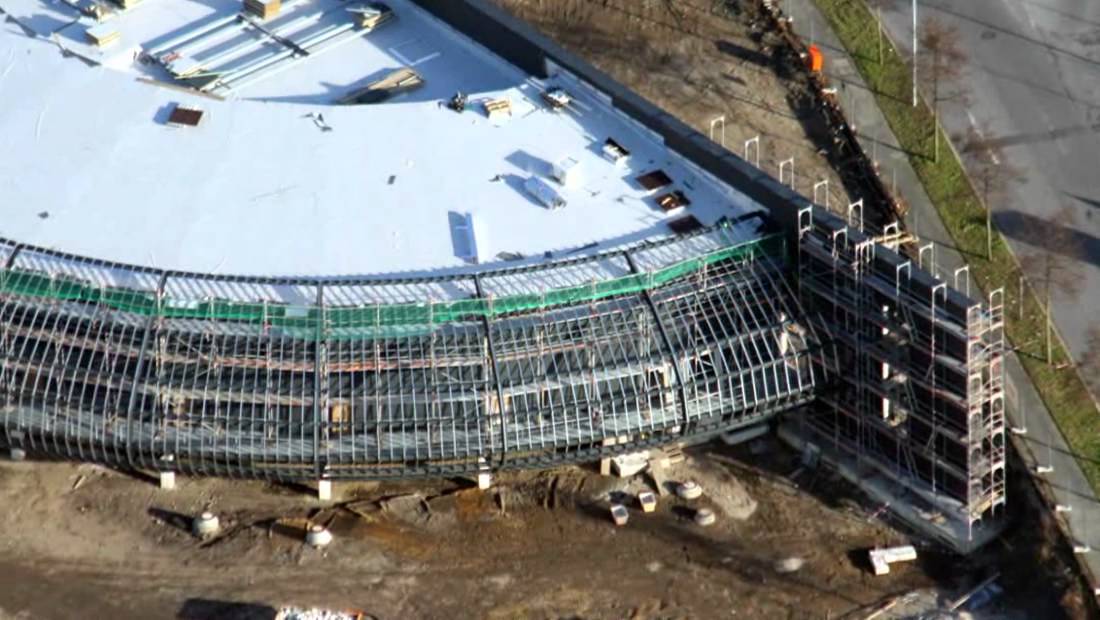 Spielstation am CentrO - Chronologie des Aufbaus