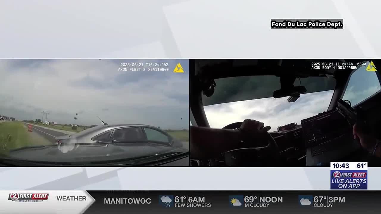 Video released of weekend police pursuit in Fond du Lac County - YouTube