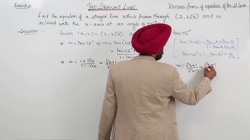 CBSE CLASS 11 MATH - Straight Lines - 21 Example 4  to form equation of a straight line