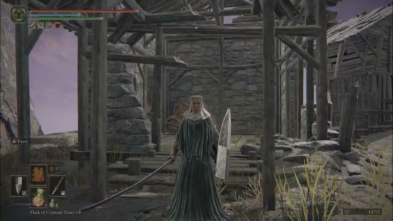 ELDEN RING Mt. Gelmir Craftman's Shack to Break Glowing Statue for