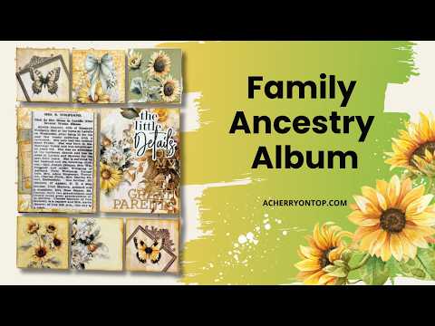 How to Create a Vintage Pocket Page for an Ancestry Album - Technique Tuesday