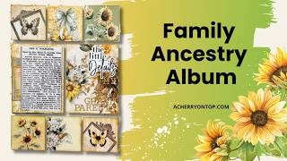 How to Create a Vintage Pocket Page for an Ancestry Album - Technique Tuesday