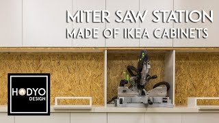 Back in November 2017, I finally find a place to set up my new workshop. I decided to go for IKEA cabinets to build my dream miter 