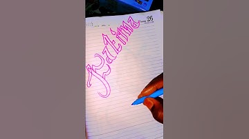fatima #namestyle #namecaligraphy#nameart#ytshorts#trendingvideos#how to write fatima