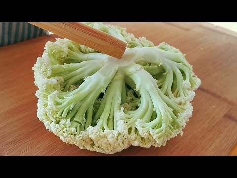 【小穎美食】花菜不要炒著吃了，教你好吃做法，口感鮮脆又入味，比吃肉還香！