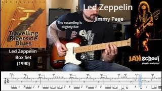 Led Zeppelin Travelling Riverside Blues Guitar Solo With TAB