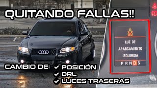 CAMBIO DE LUCES DELANTERAS Y TRASERAS PARA EL AUDI A4 POR LED CON CANBUS + SOLUCIÓN A FALLAS