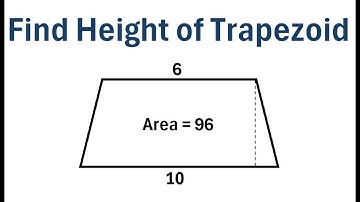 How to Find Height of Trapezoid Given Area and Bases
