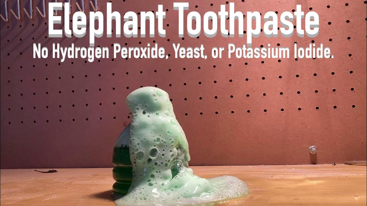 Elephant Toothpaste! *NO Hydrogen Peroxide, Yeast, or Potassium Iodide